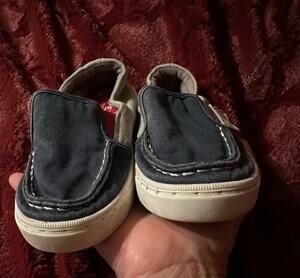 Sperry Top-Sider Boys Salty Washable Navy/Grey Sneaker Slip on Size 9M toddler